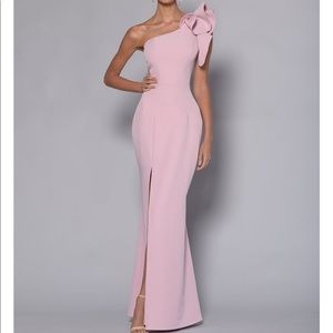 Sue Frill Shoulder Gown Kleinfeld’s